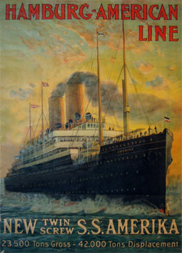 Hamburg=American Line poster